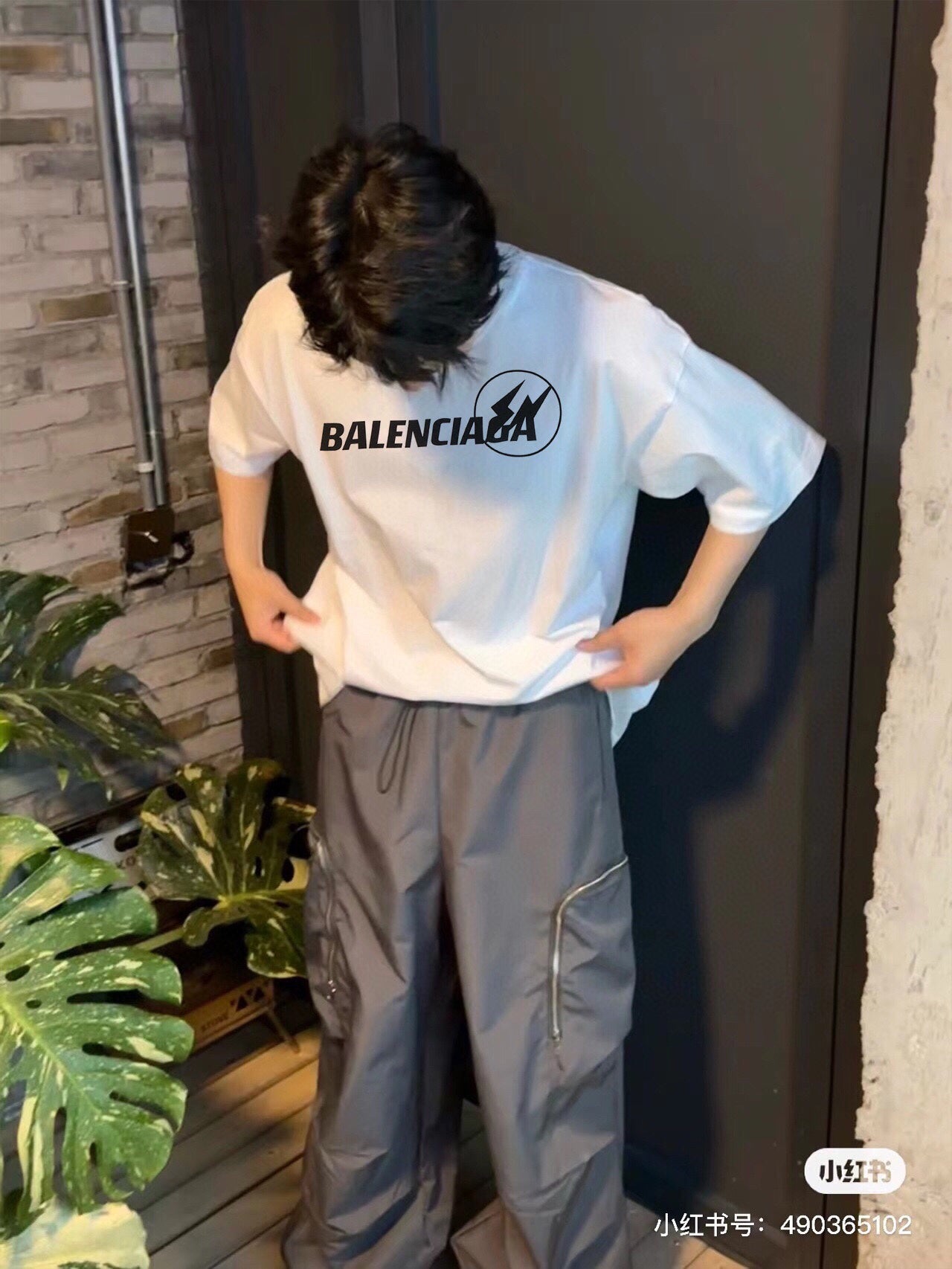 BALENCIAGA LOGO T-SHIRT WHITE - Phantom Kicks