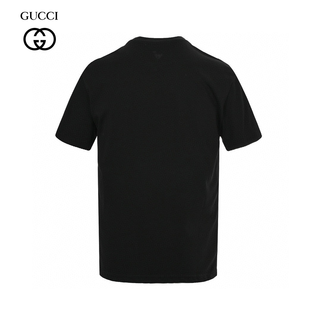 Gucci Black T-Shirt with Dragon Cartoon - Phantom Kicks