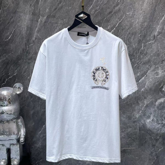 Chrome Hearts Classic Crewneck T-Shirt in White/Black