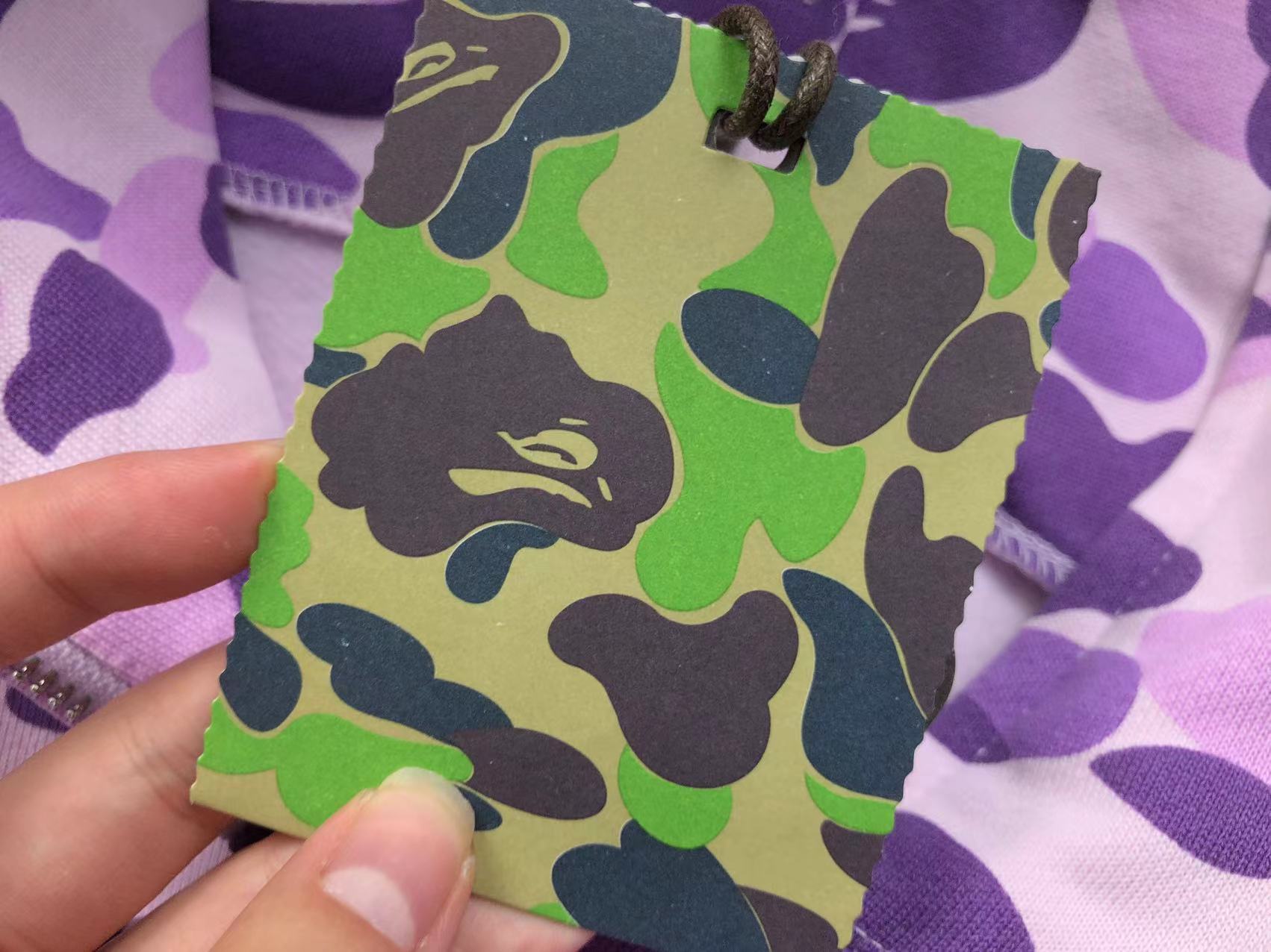 BAPE COLOR CAMO FULL ZIP HOODIE PURPLE - Phantom Kicks