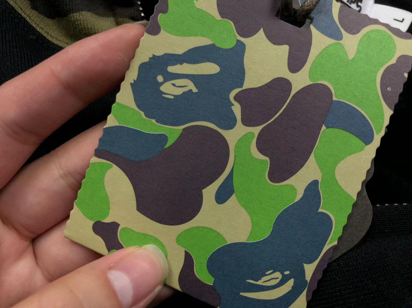 BAPE GREEN CAMO FULL ZIP HOODIE GREY - Phantom Kicks