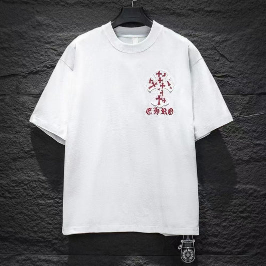 Chrome Hearts T-shirt in White/Pink: Soft Provocation