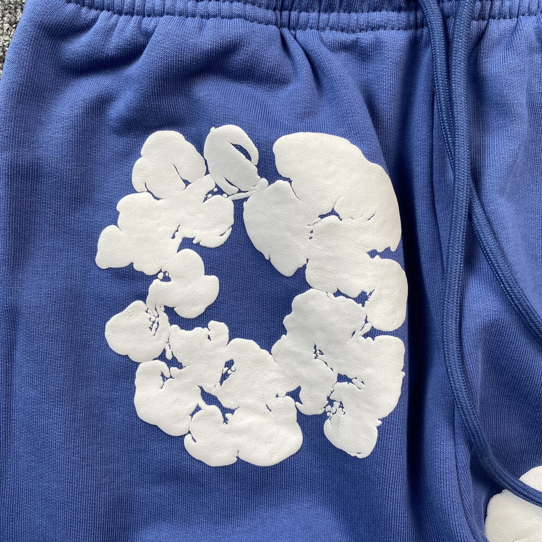 DENIM TEARS COTTON WREATH SWEATPANTS BLUE - Phantom Kicks