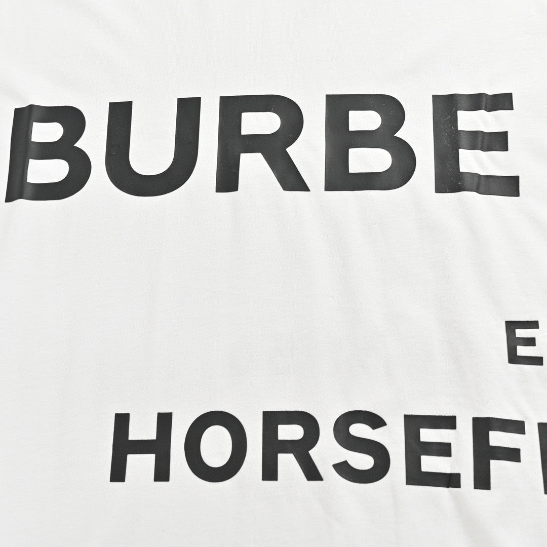 Burberry White T-Shirt with Graphic Text - Phantom Kicks