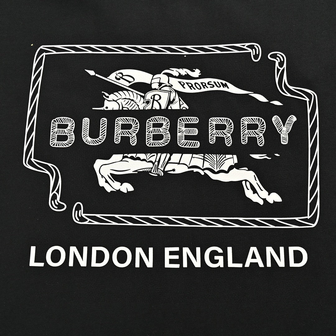 Burberry London England Black Graphic T-Shirt - Phantom Kicks
