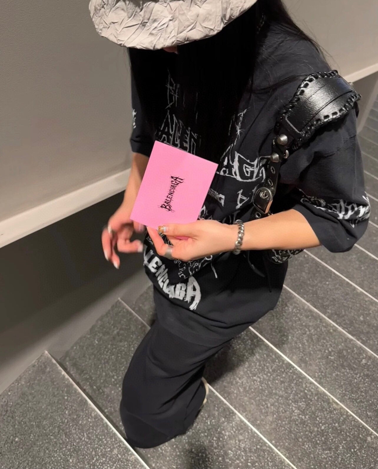 Balenciaga Multi-Logo T-Shirt (Black) - Phantom Kicks