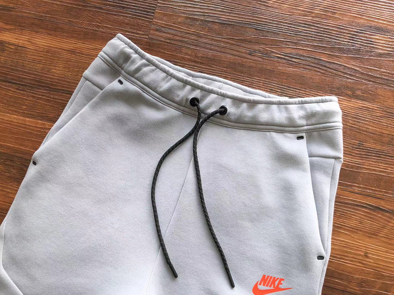 NIKE TECH FLEECE PANTS x WOLF GREY/AQUAMARINE/ORANGE - Phantom Kicks
