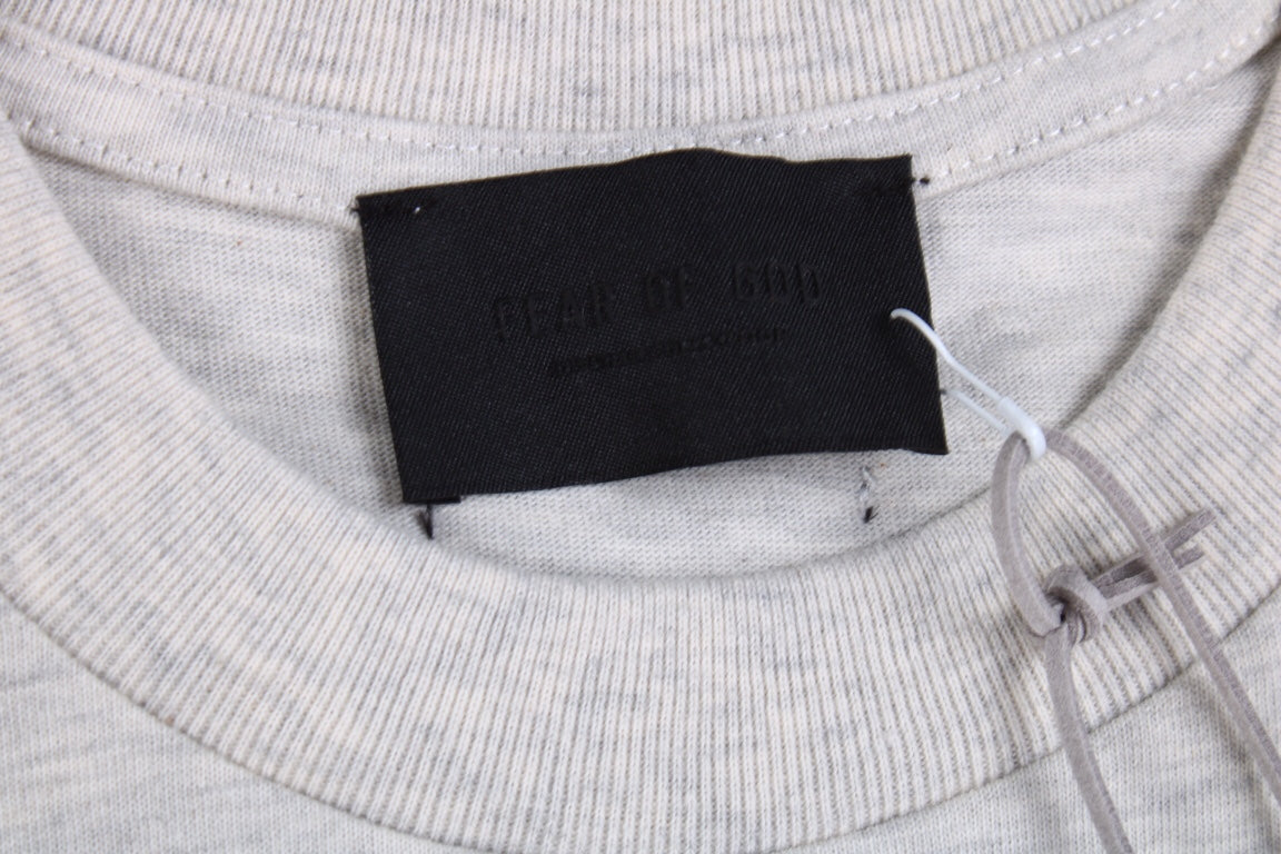 Fear of God Letter F T-Shirt (Light Grey) - Phantom Kicks