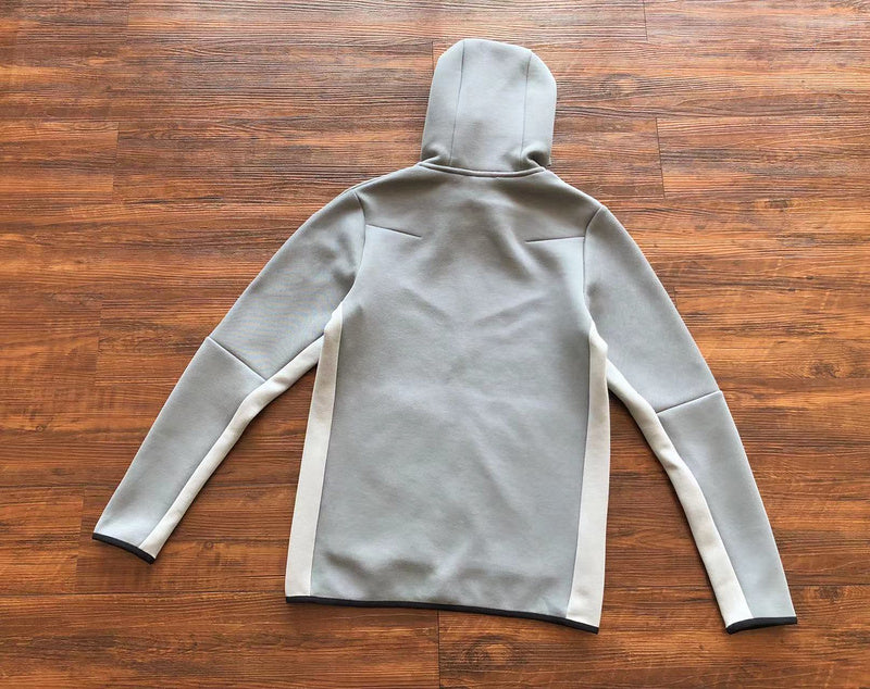 NIKE TECH FLEECE HOODIE x GREY/WHITE - Phantom Kicks