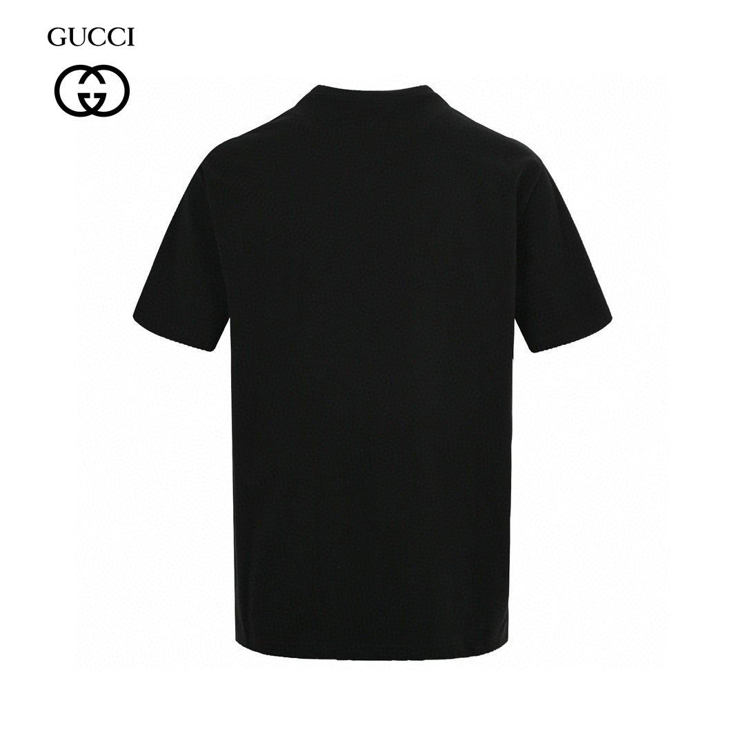 Gucci Black T-Shirt with Heart Graphic - Phantom Kicks