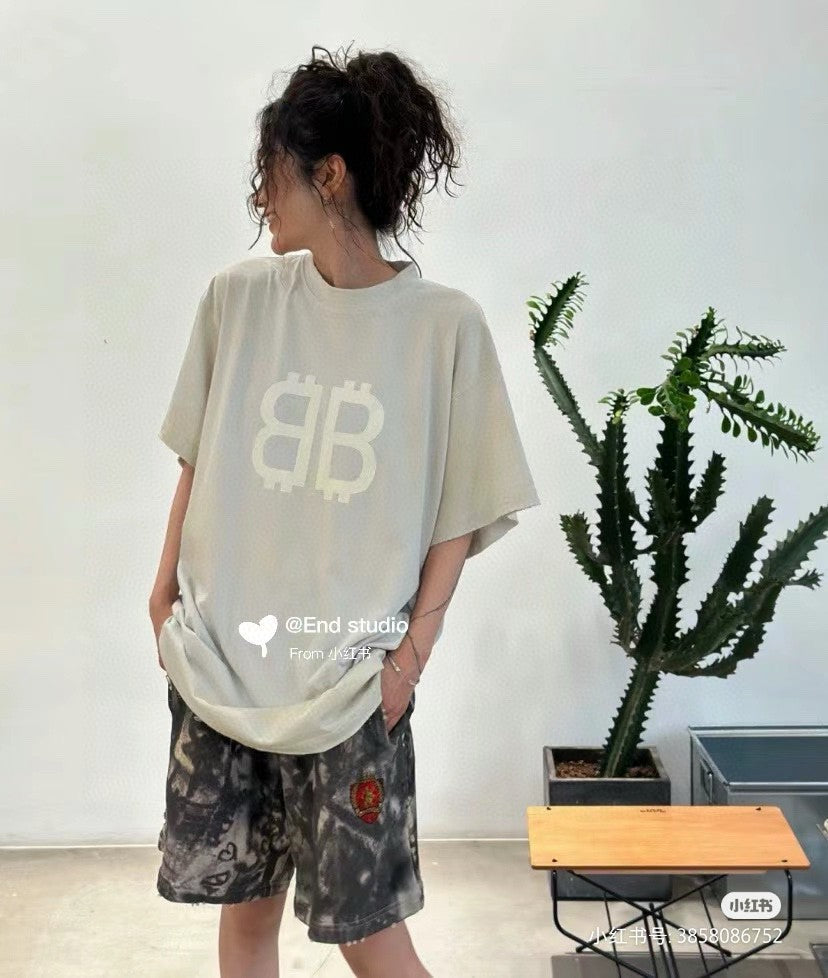 Balenciaga T-Shirt - Double B Graphic - Phantom Kicks