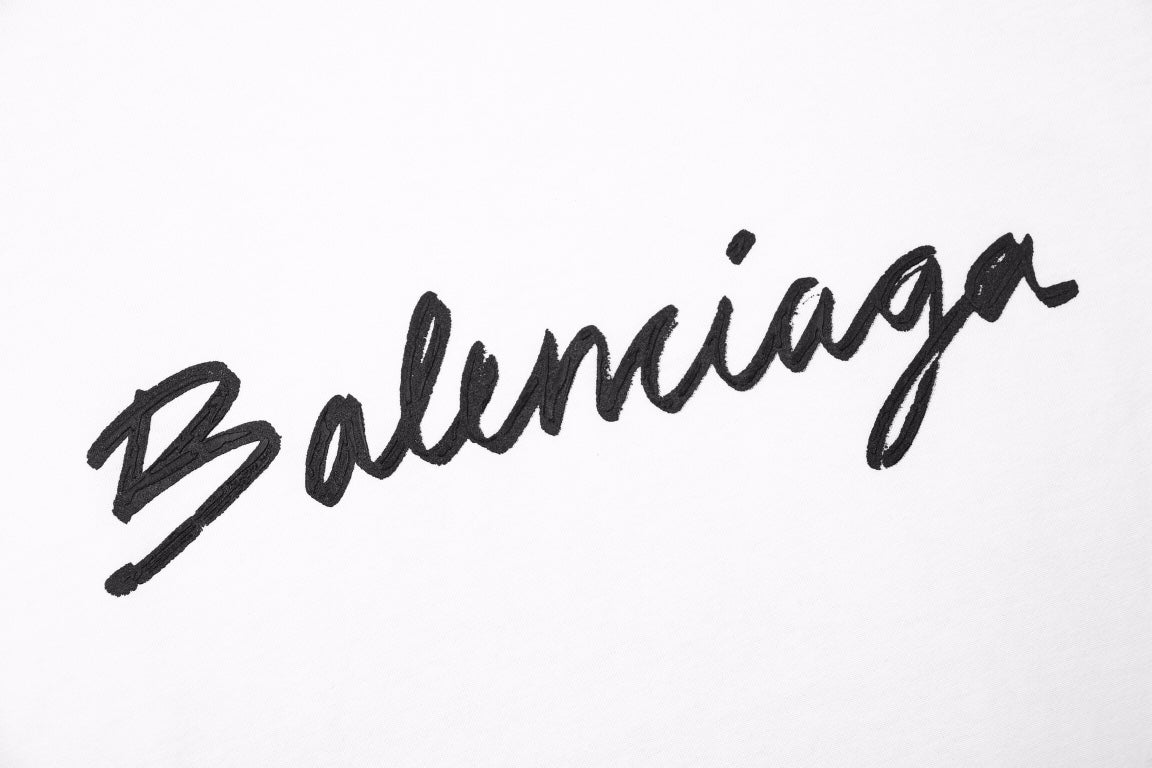 Balenciaga T-shirt with Script Logo - Phantom Kicks