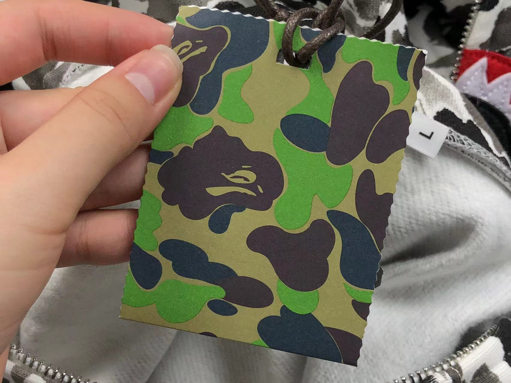 BAPE ABC CAMO SHARK FULL ZIP HOODIE GREY - Phantom Kicks