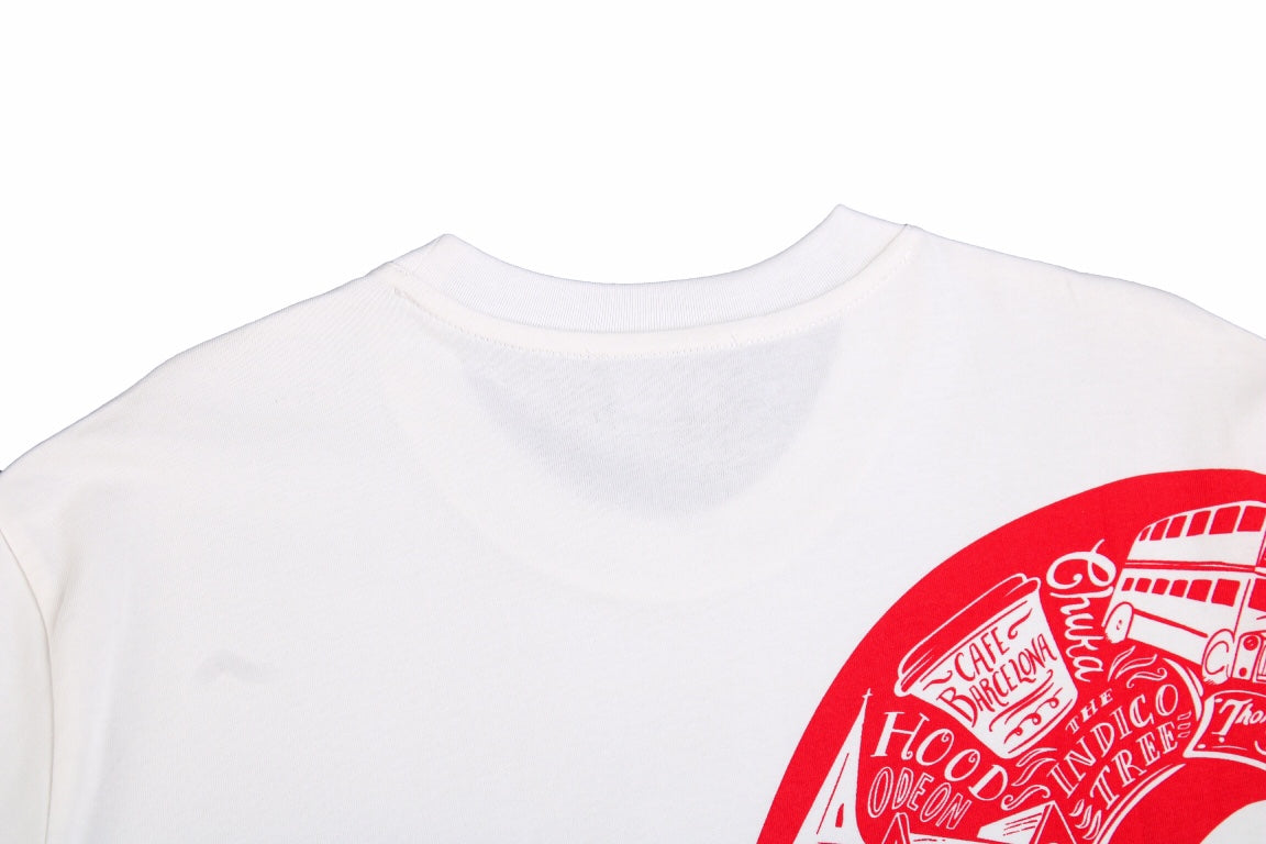 BALENCIAGA x SUPREME RED BLACK S T-SHIRT WHITE - Phantom Kicks