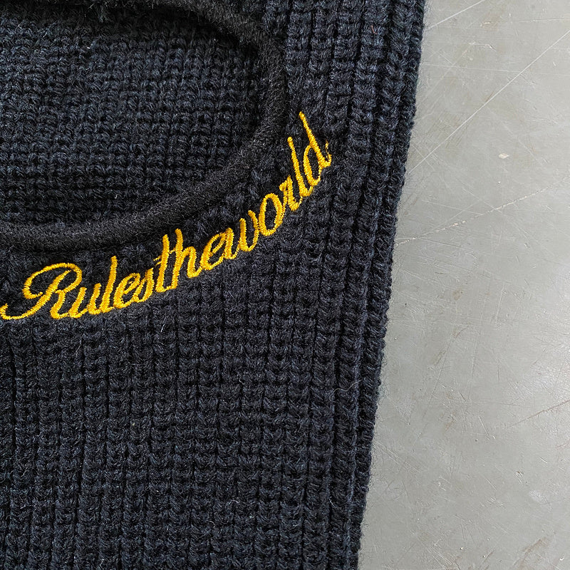 CORTEIZ KNIT BALACLAVA BLACK YELLOW - Phantom Kicks