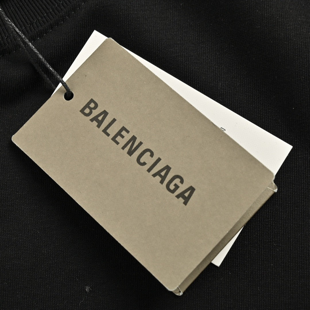 Balenciaga T-Shirt - Monochrome Logo - Phantom Kicks