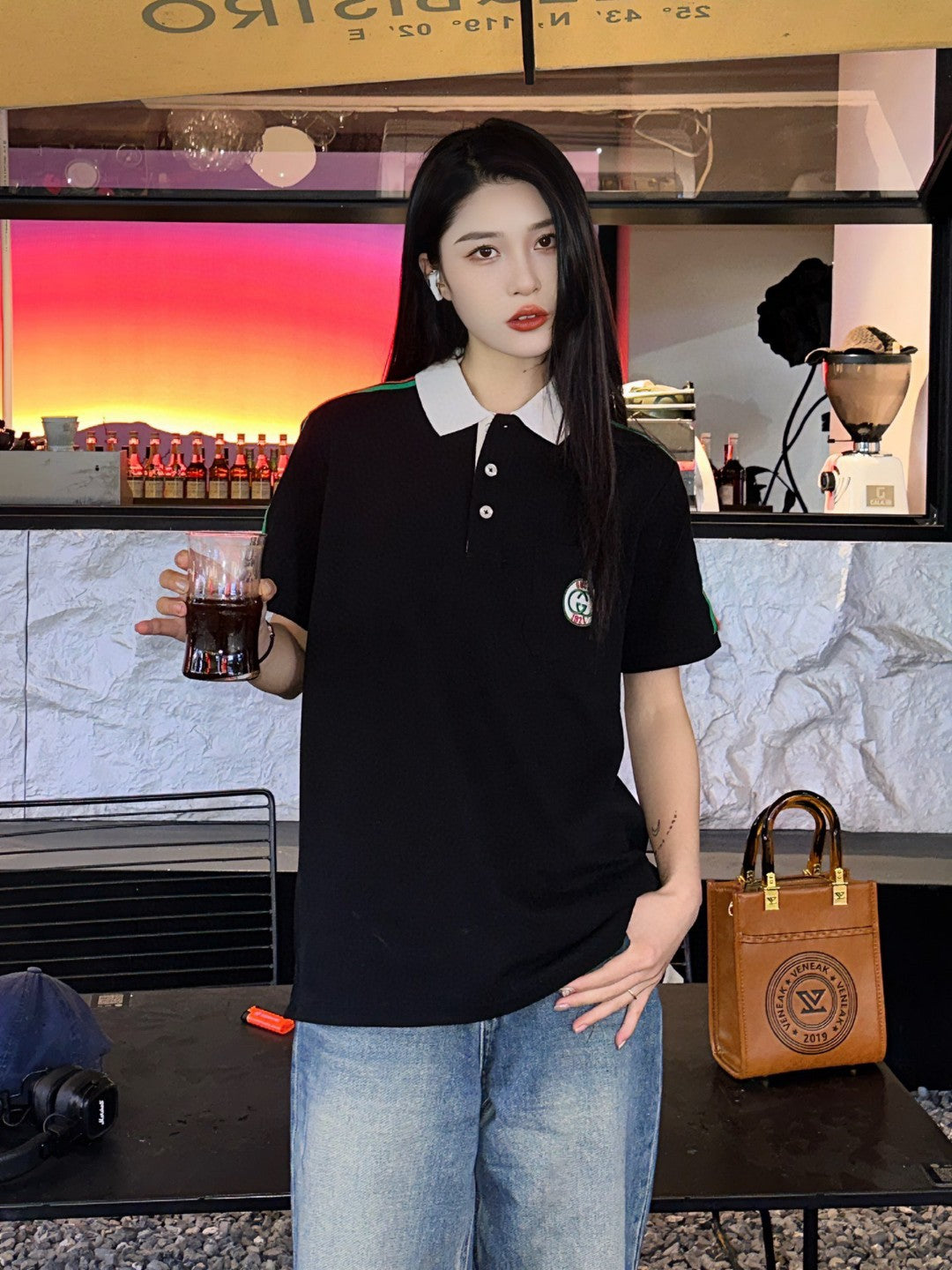 Gucci Stripe Sleeve Polo Shirt - Phantom Kicks