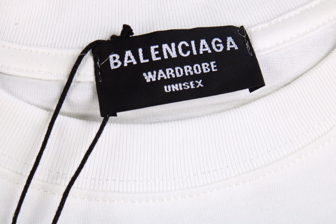 BALENCIAGA LOGO T-SHIRT WHITE - Phantom Kicks