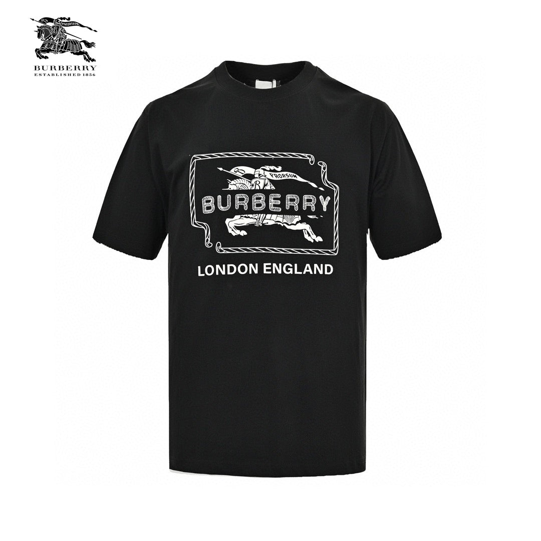 Burberry London England Black Graphic T-Shirt - Phantom Kicks