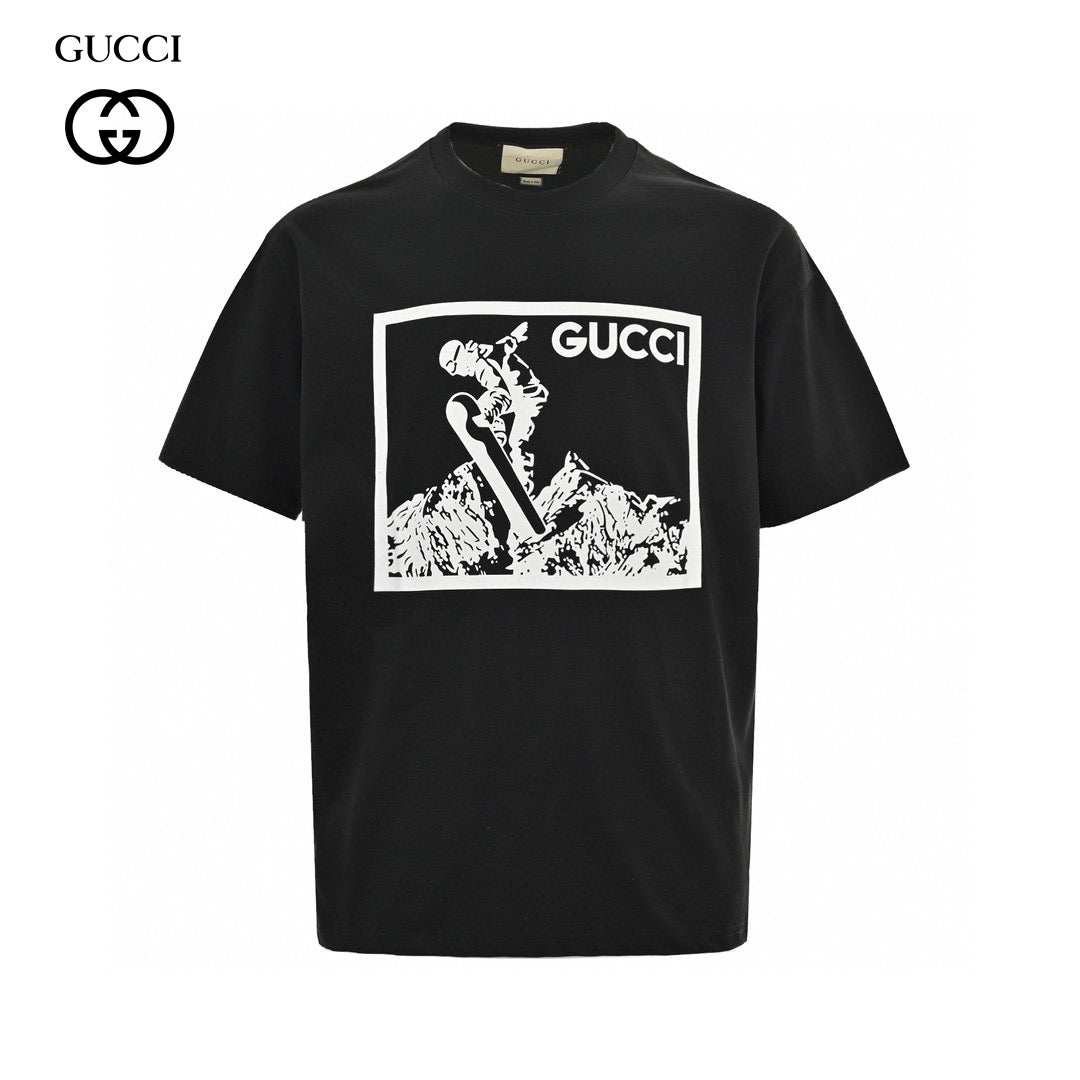 Gucci Snowboarder Graphic Black T-Shirt - Phantom Kicks