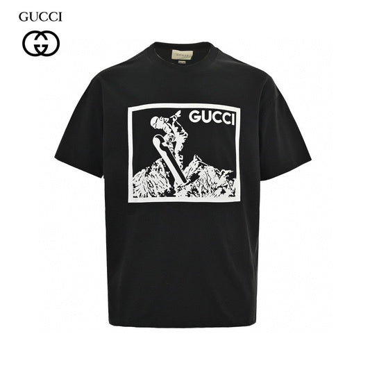 Gucci Snowboarder Graphic Black T-Shirt - Phantom Kicks