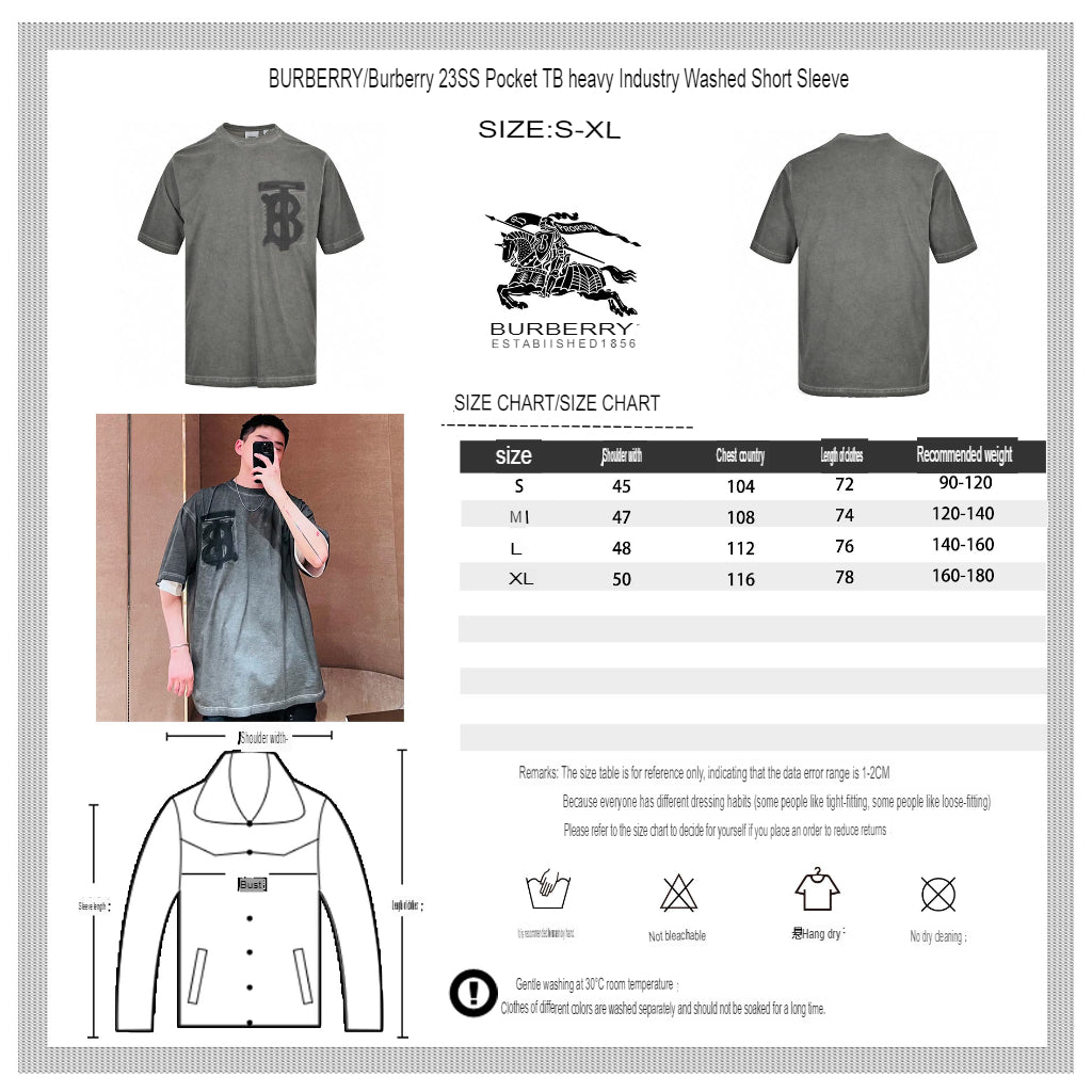 Burberry Grey T-Shirt with Logo - Phantom Kicks