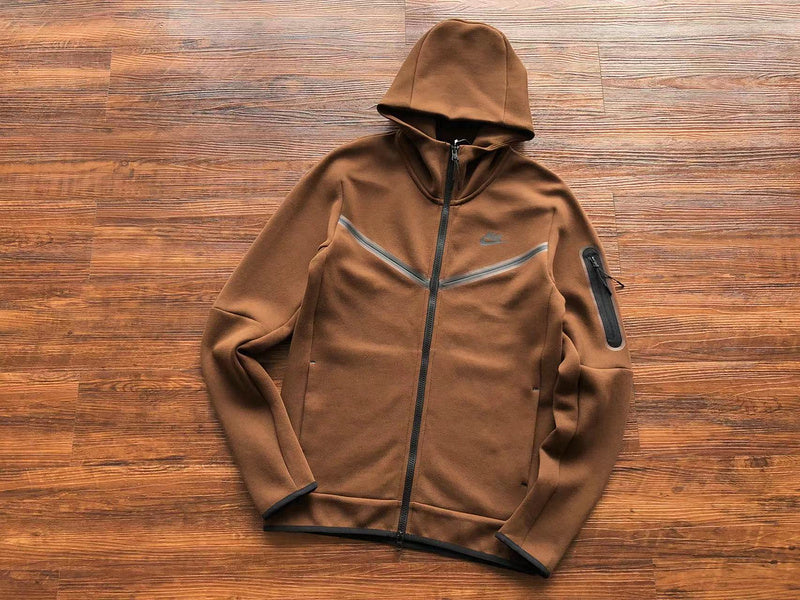 NIKE TECH FLEECE HOODIE x BROWN - Phantom Kicks