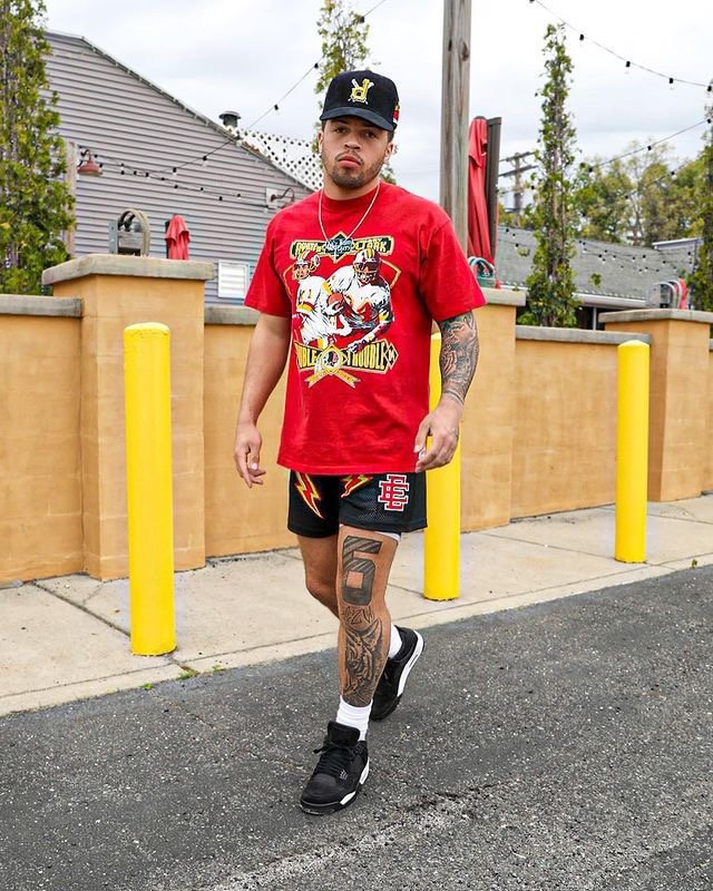 EE Shorts Black Red Lightning - Phantom Kicks