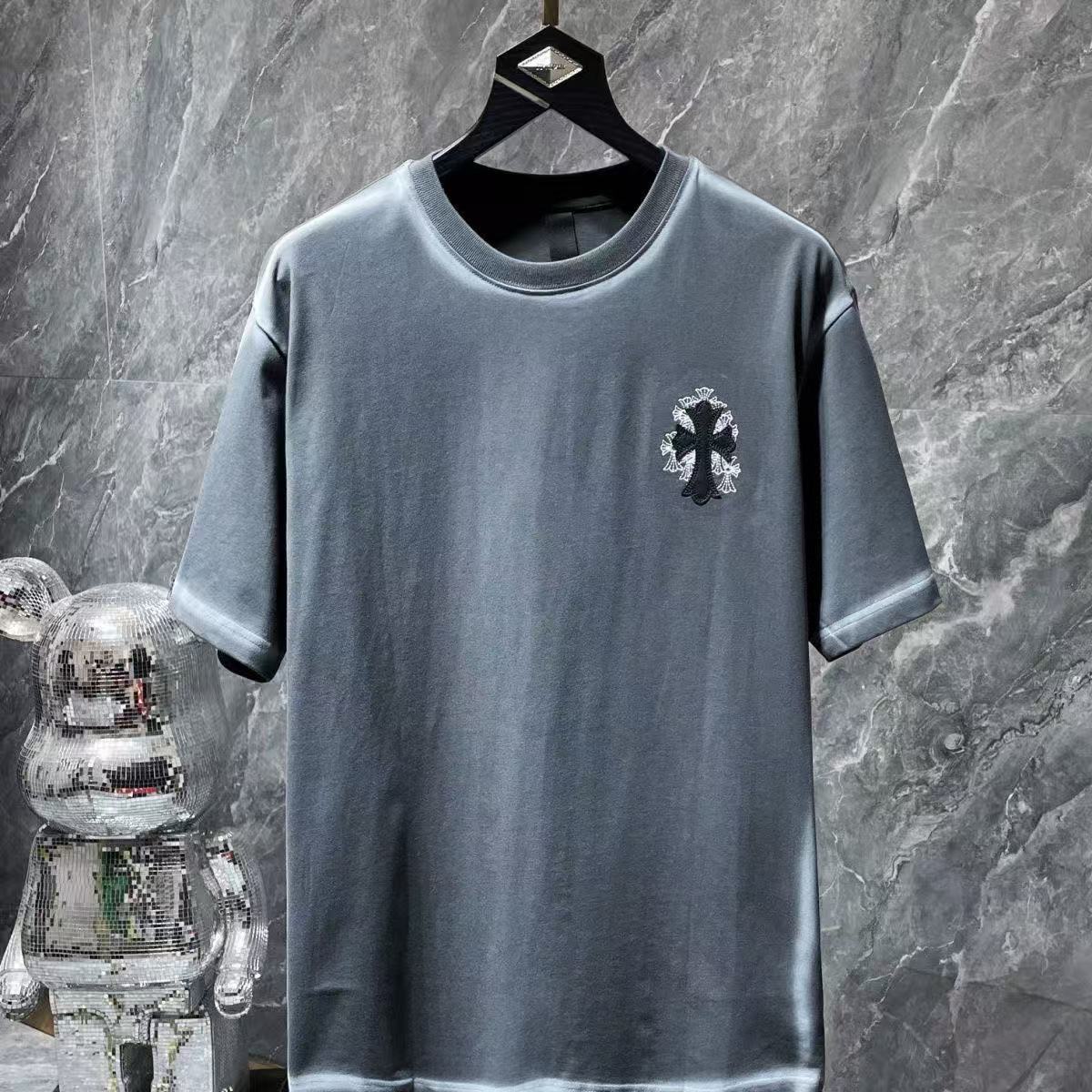 Chrome Hearts Classic Crewneck T-Shirt in Grey/Black