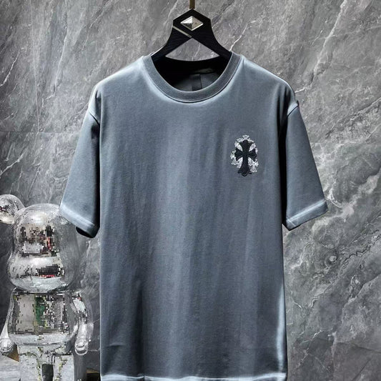 Chrome Hearts Classic Crewneck T-Shirt in Grey/Black