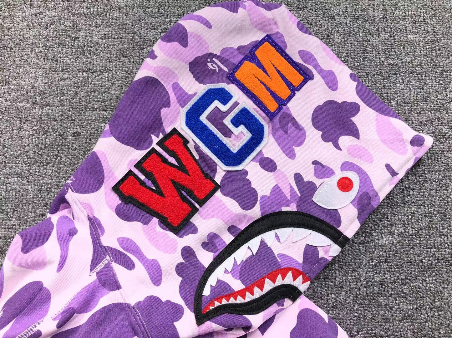 BAPE COLOR CAMO FULL ZIP HOODIE PURPLE - Phantom Kicks