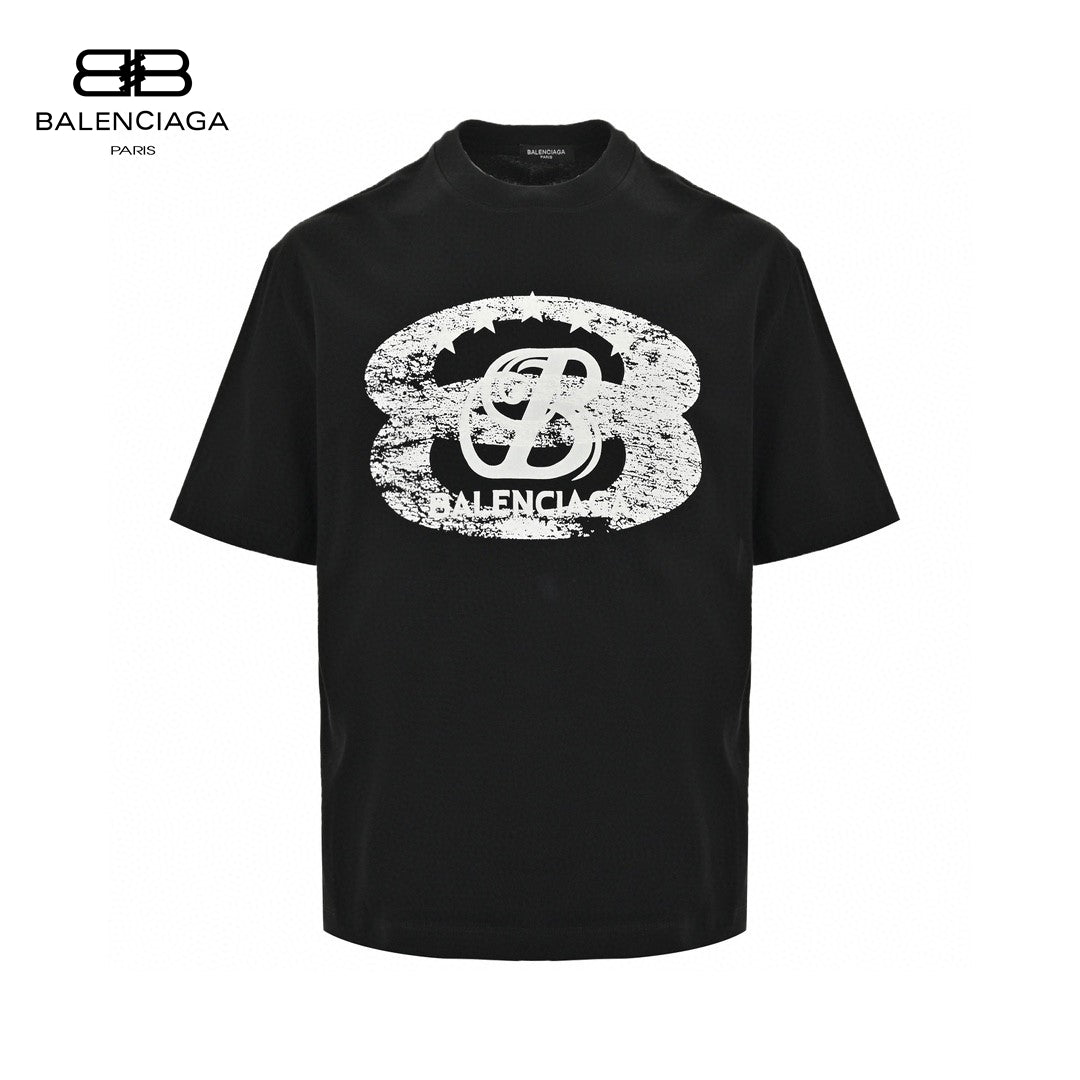 Balenciaga T-Shirt - Distressed Logo - Phantom Kicks