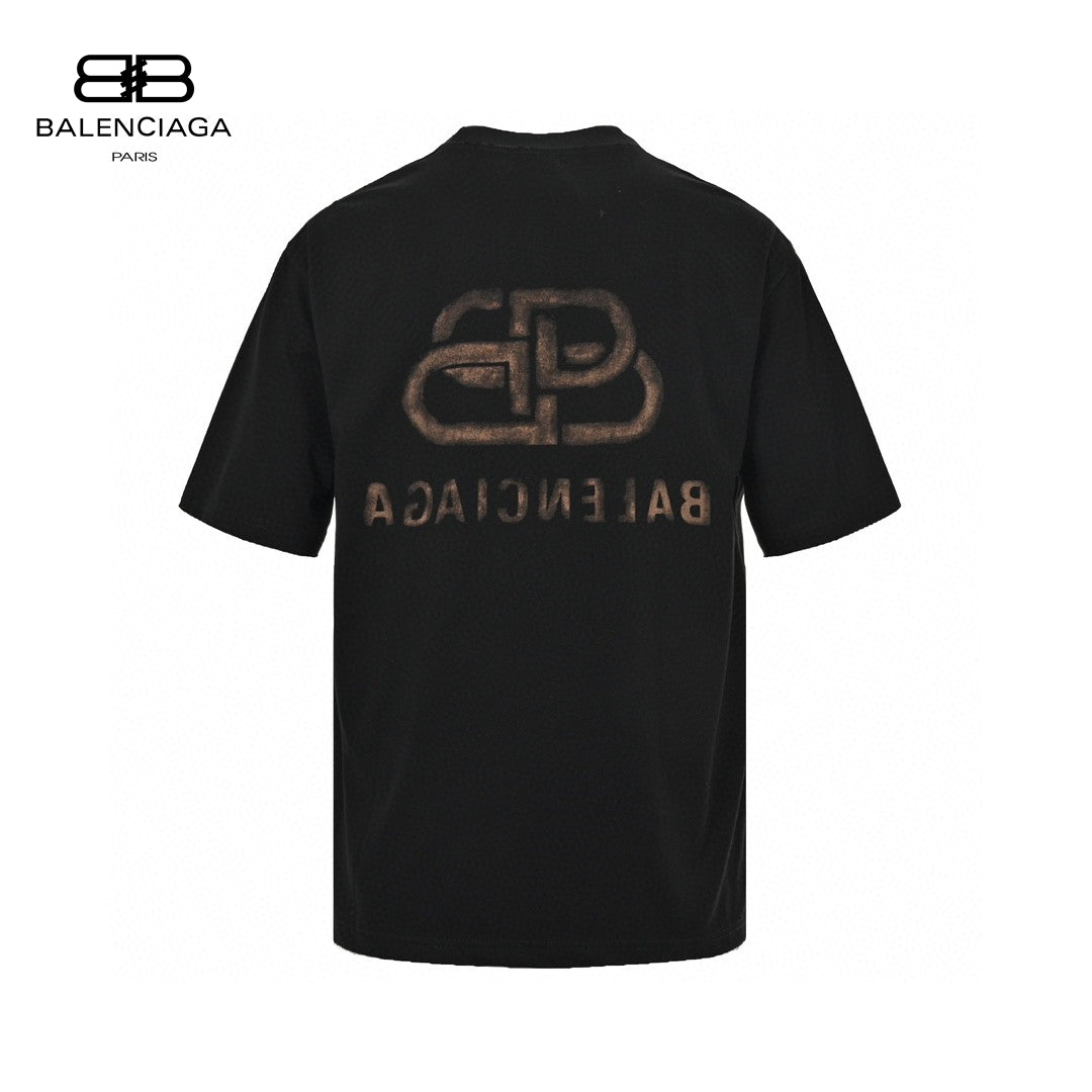 Balenciaga T-Shirt - Monochrome Logo - Phantom Kicks