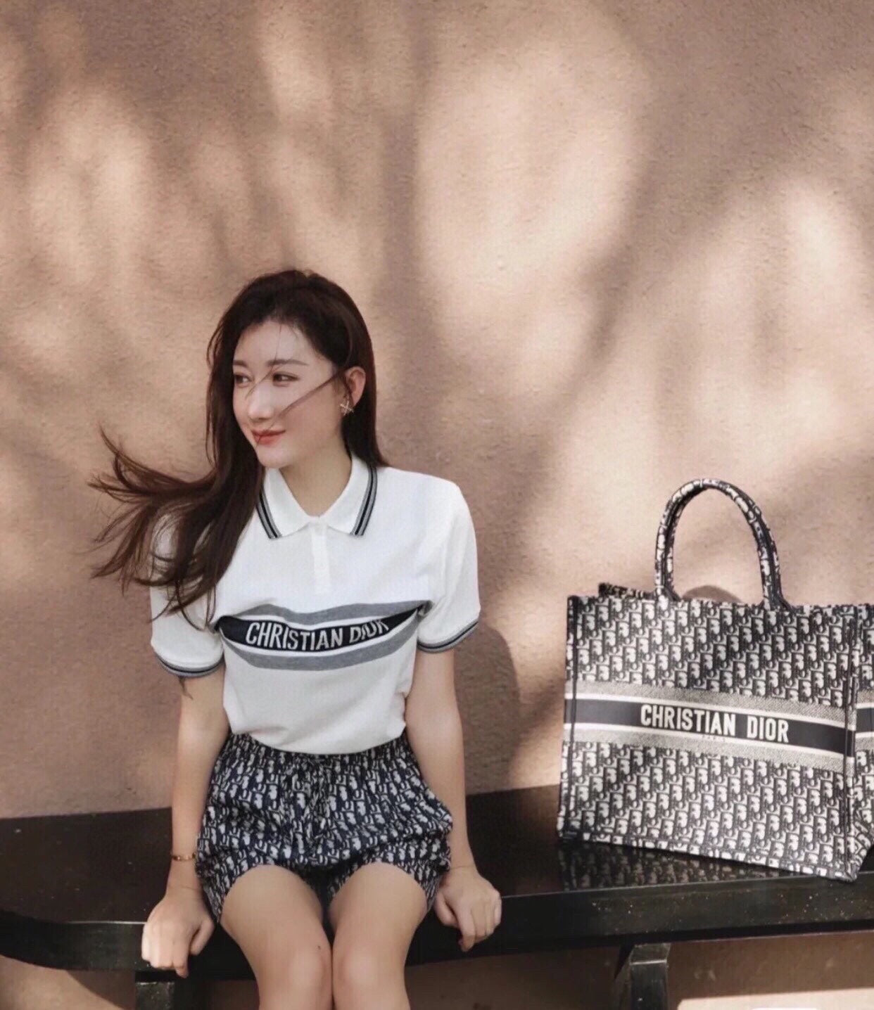 Christian Dior "Striped Logo" Polo Shirt - Phantom Kicks