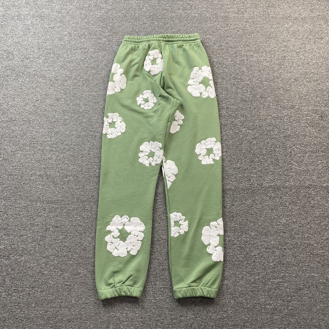 DENIM TEARS COTTON WREATH SWEATPANTS LIGHT GREEN - Phantom Kicks
