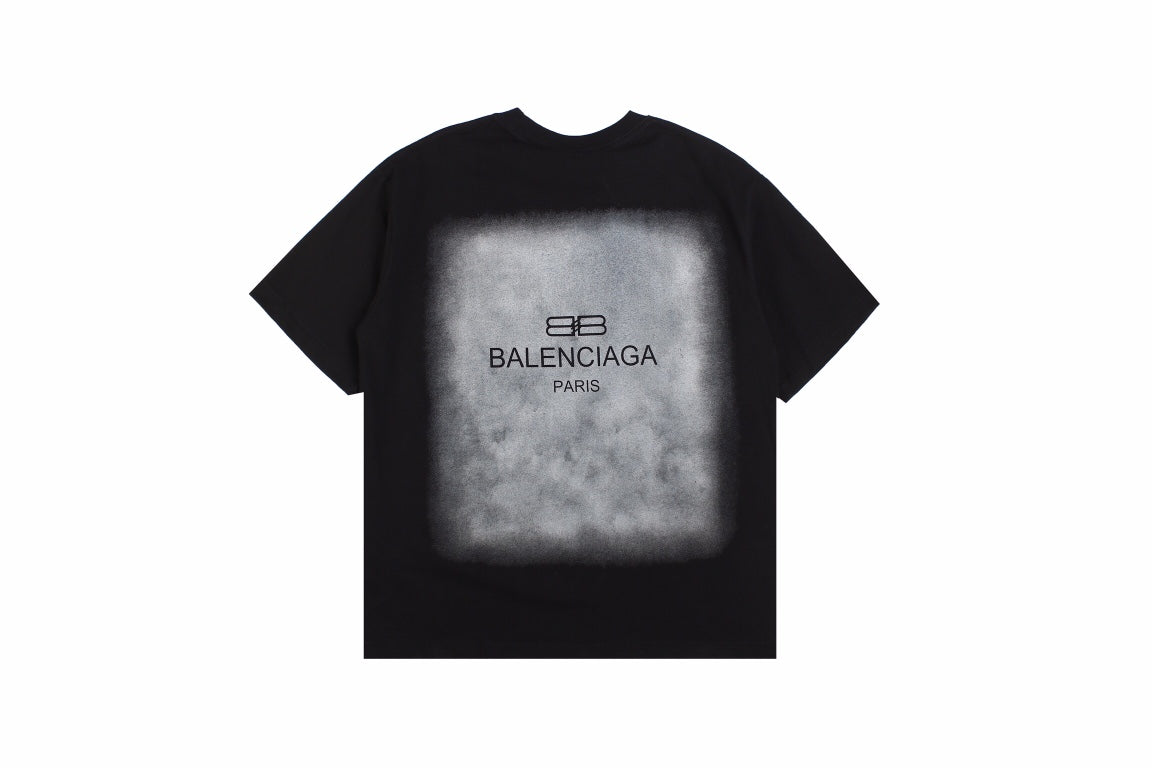 BALENCIAGA SPRAY LOGO T-SHIRT BLACK - Phantom Kicks