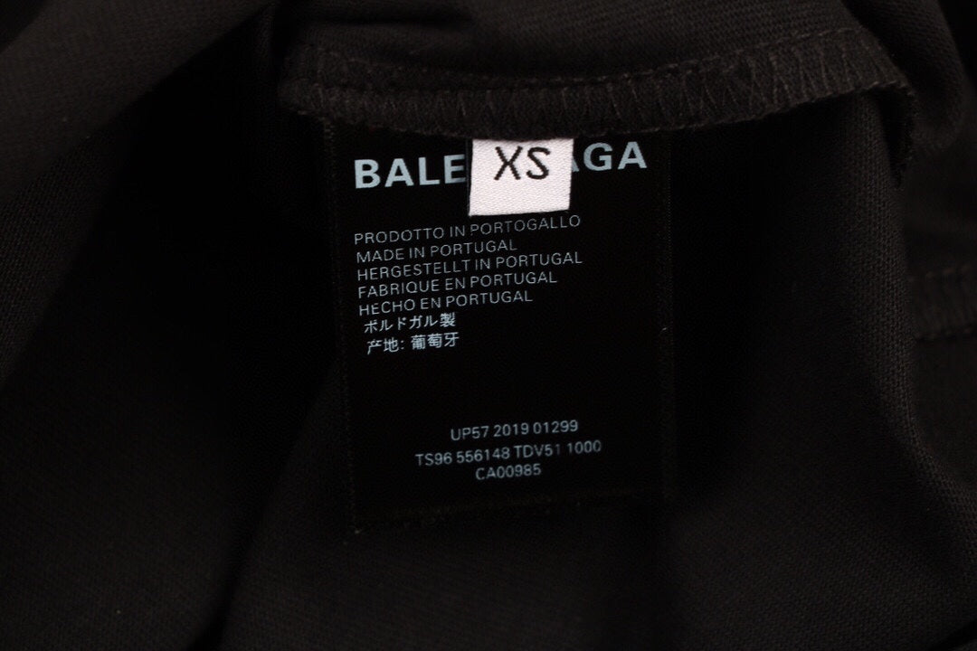 Balenciaga Wave Logo T-Shirt (Black) - Phantom Kicks