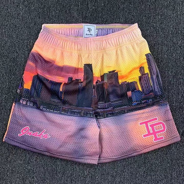 IP Mesh Short Inaka Power Miami Skyline Shorts - Phantom Kicks