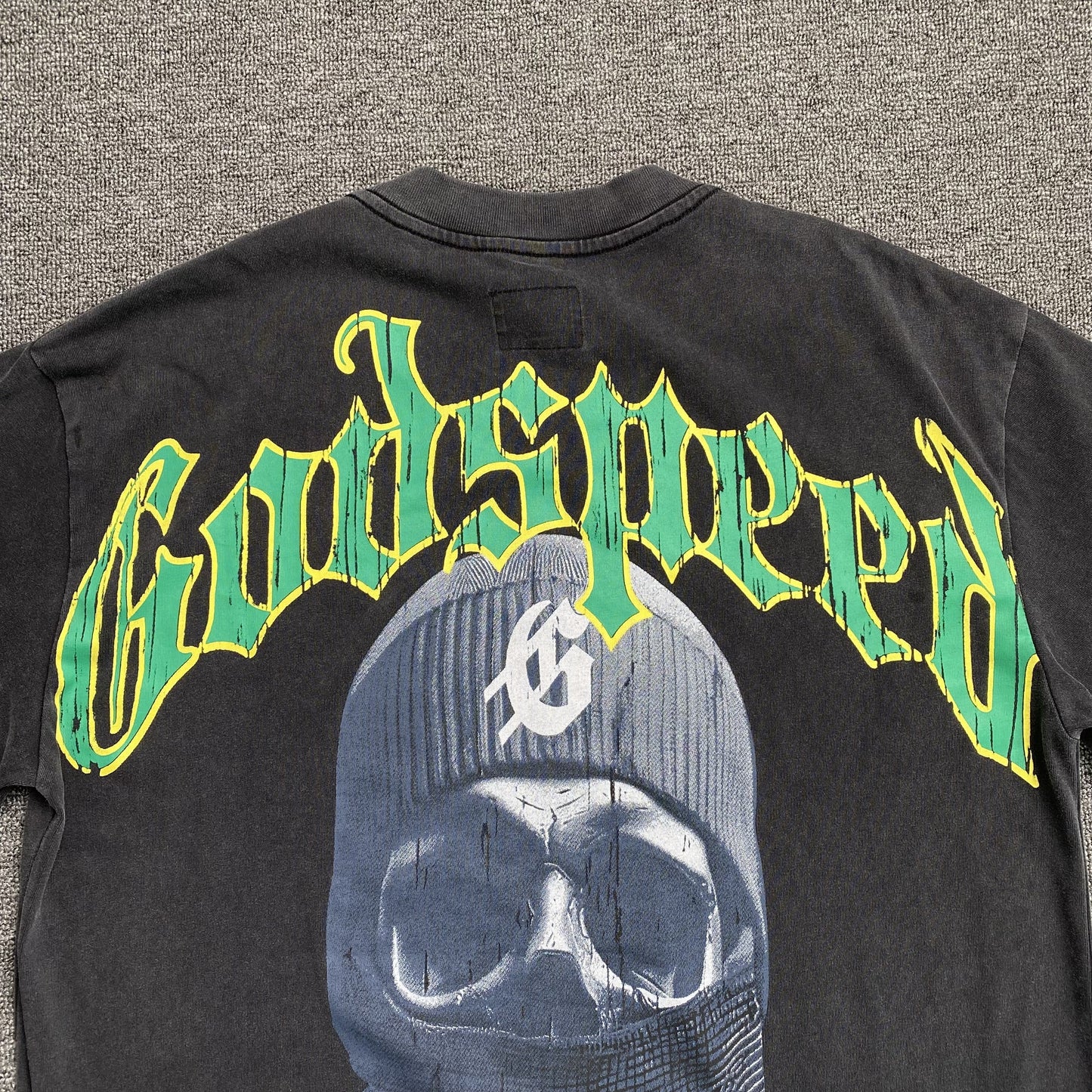 GODSPEED BALACLAVA SZN T-SHIRT WASHED BLACK - Phantom Kicks