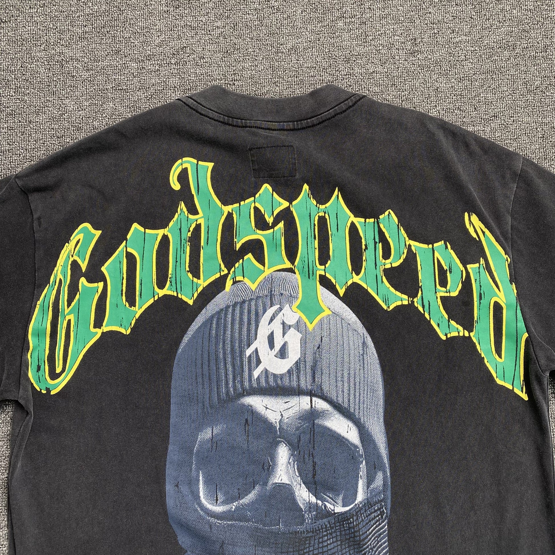 GODSPEED BALACLAVA SZN T-SHIRT WASHED BLACK - Phantom Kicks
