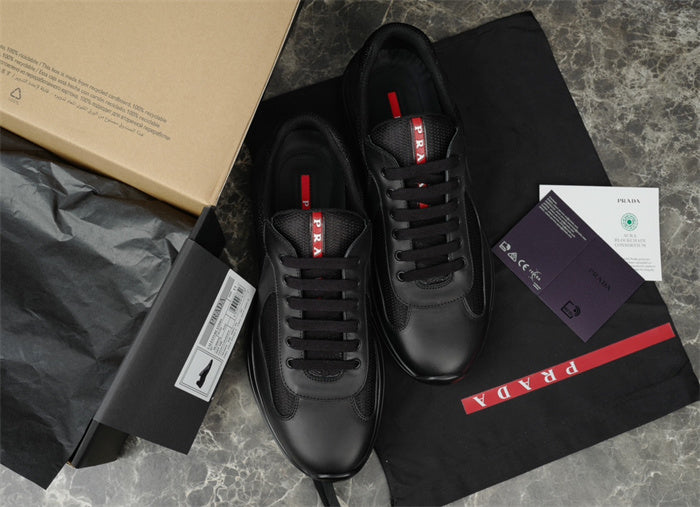 PRADA AMERICA'S CUP LEATHER BLACK - Phantom Kicks