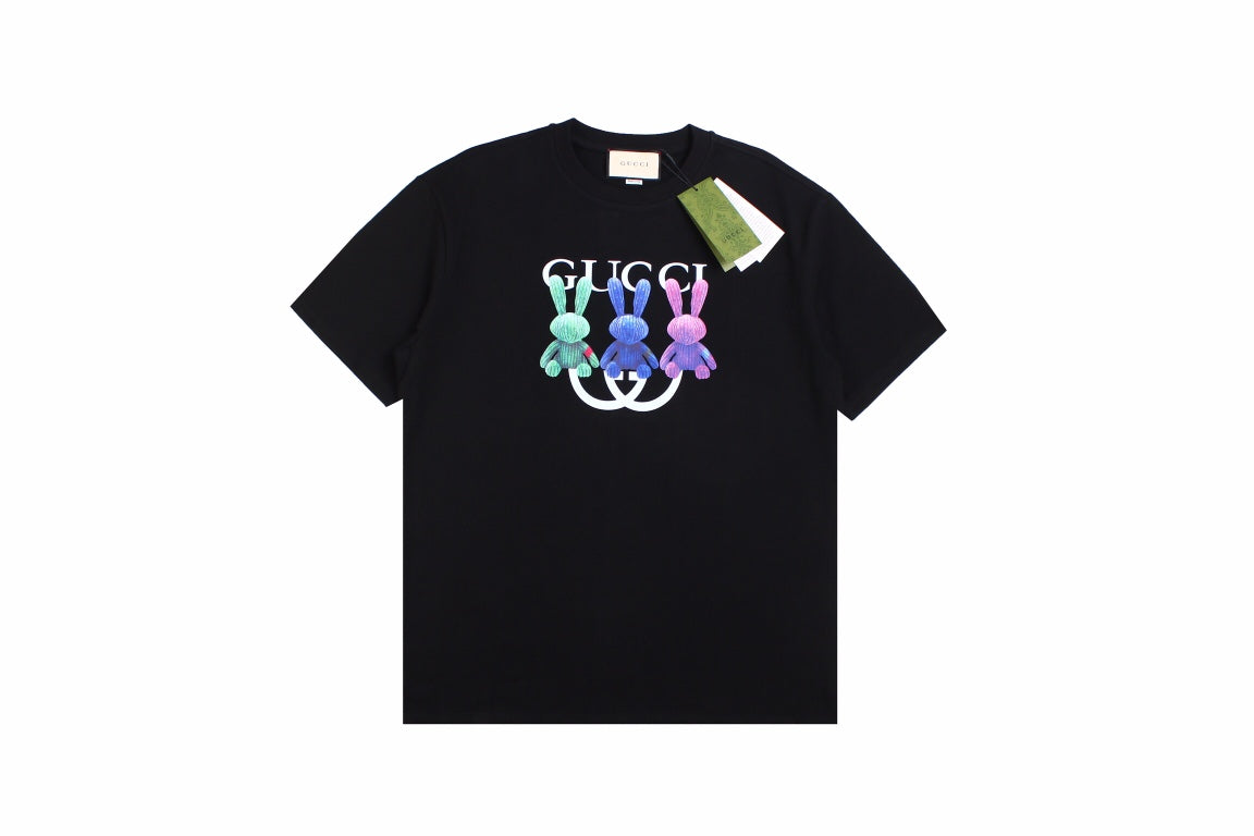 Gucci Bunny Trio T-Shirt (Black) - Phantom Kicks