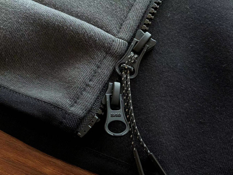 NIKE TECH FLEECE HOODIE x BLACK/DARK SMOKE GREY - Phantom Kicks