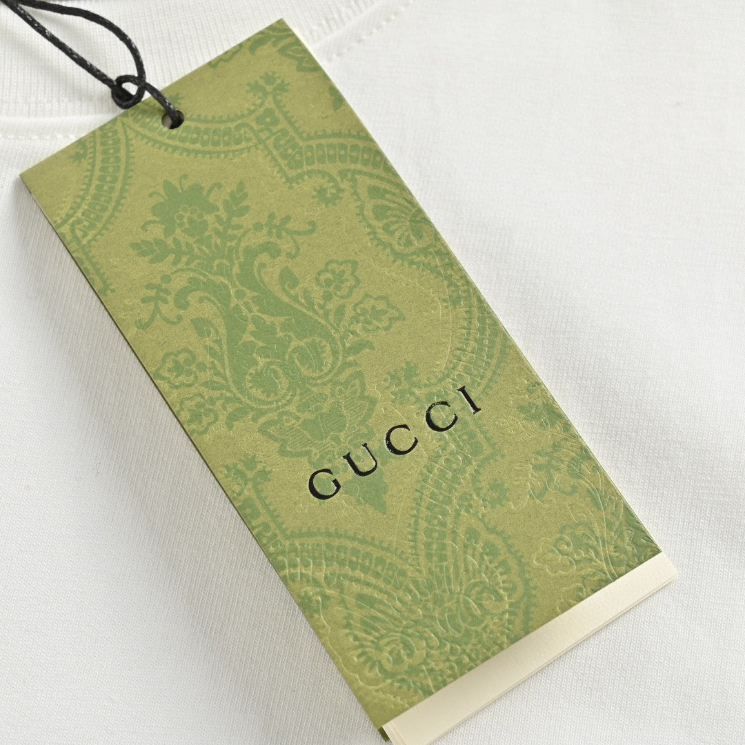 Gucci White T-Shirt with Pink Dinosaur Graphic - Phantom Kicks