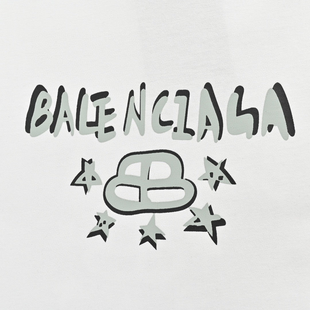 Balenciaga T-Shirt - Star Graphic - Phantom Kicks