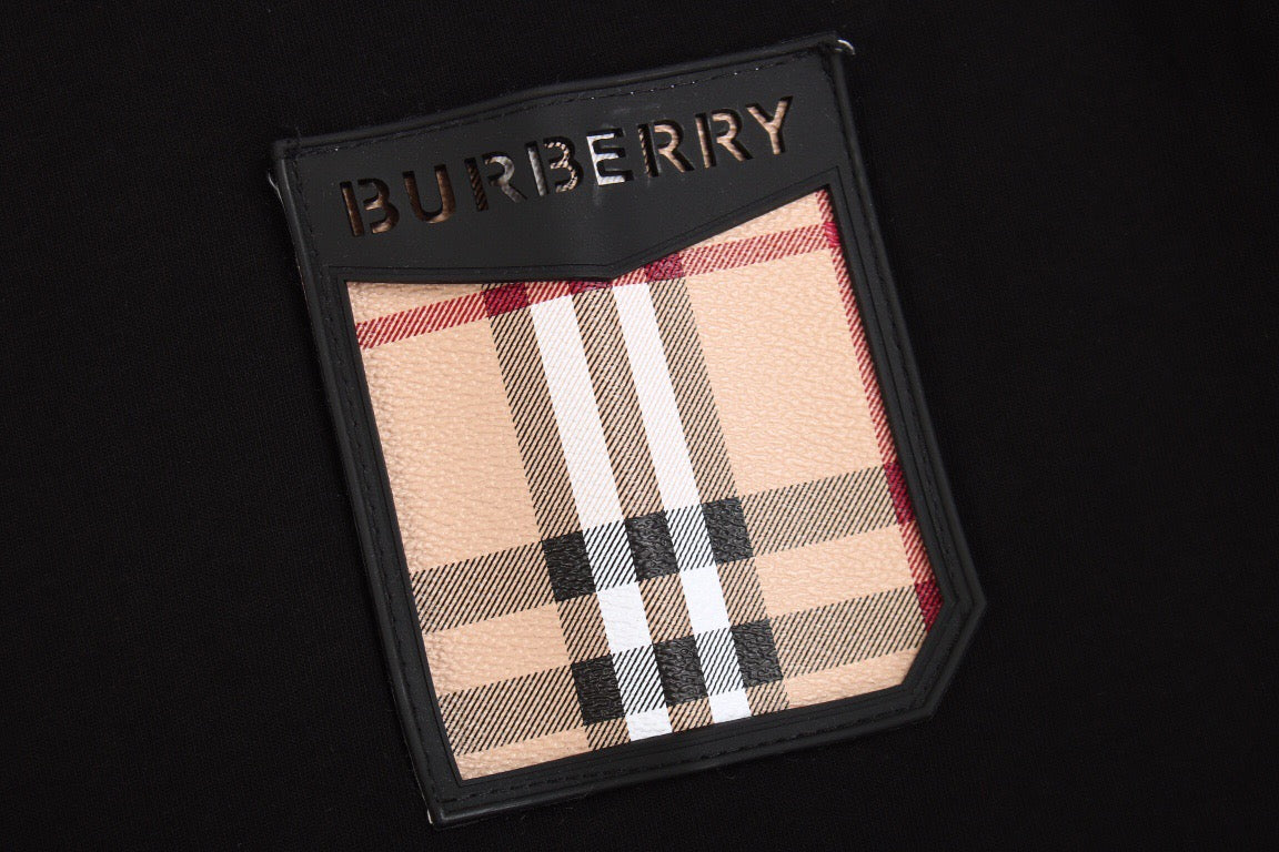 Burberry T-shirt with Check Pocket - Phantom Kicks