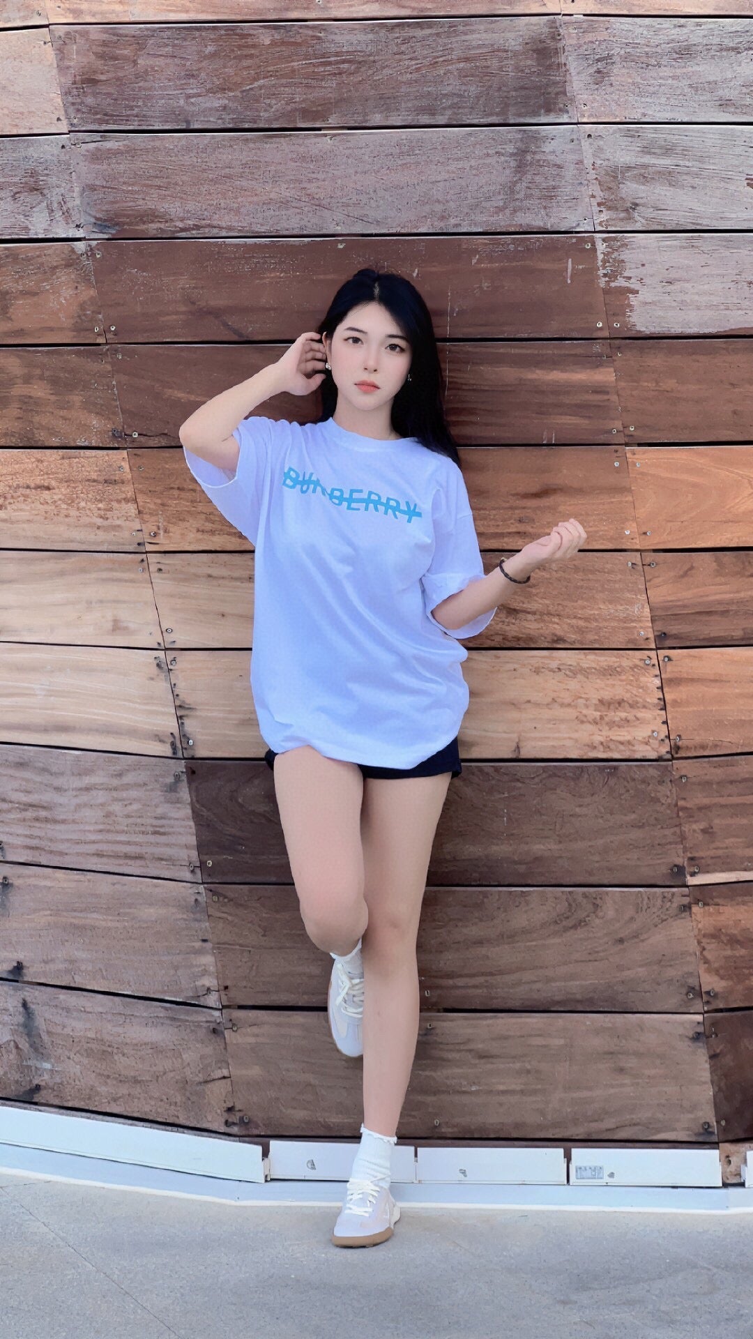 Burberry T-Shirt with Strikethrough Logo - Phantom Kicks