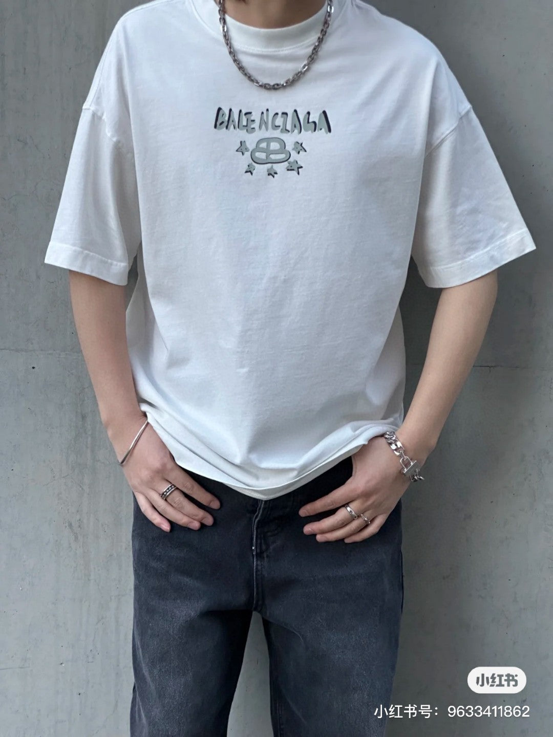 Balenciaga T-Shirt - Star Graphic - Phantom Kicks