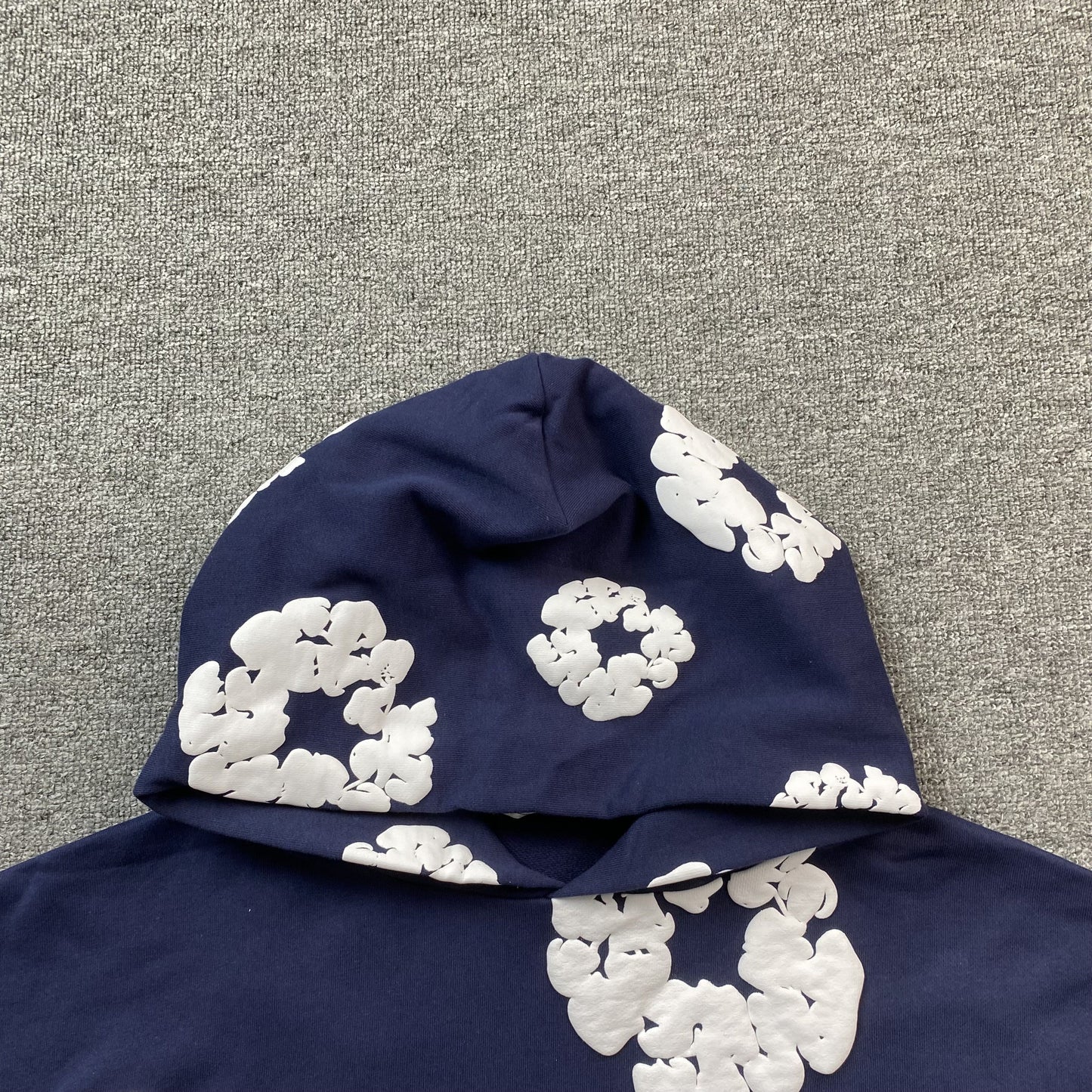 DENIM TEARS COTTON WREATH HOODIE NAVY - Phantom Kicks