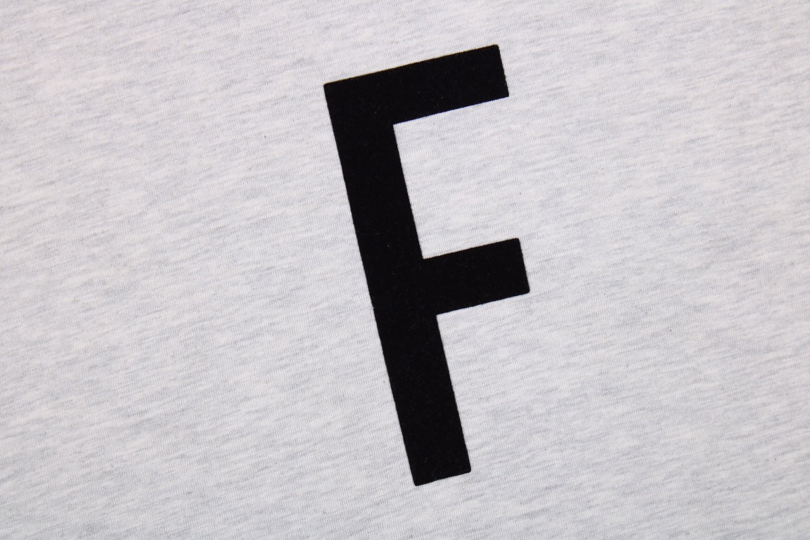 Fear of God Letter F T-Shirt (Light Grey) - Phantom Kicks